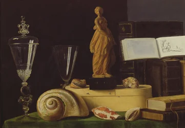 Still Life with a Statuette and Shells, c.1630